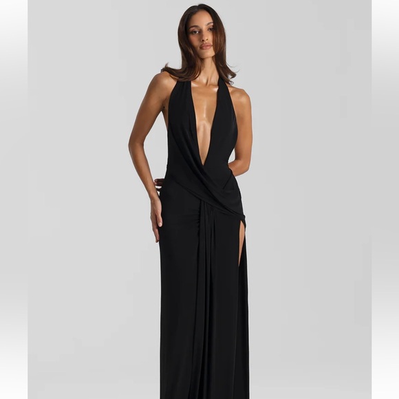 House of CB Dresses & Skirts - Minimalist Black Backless Maxi Dress - Women